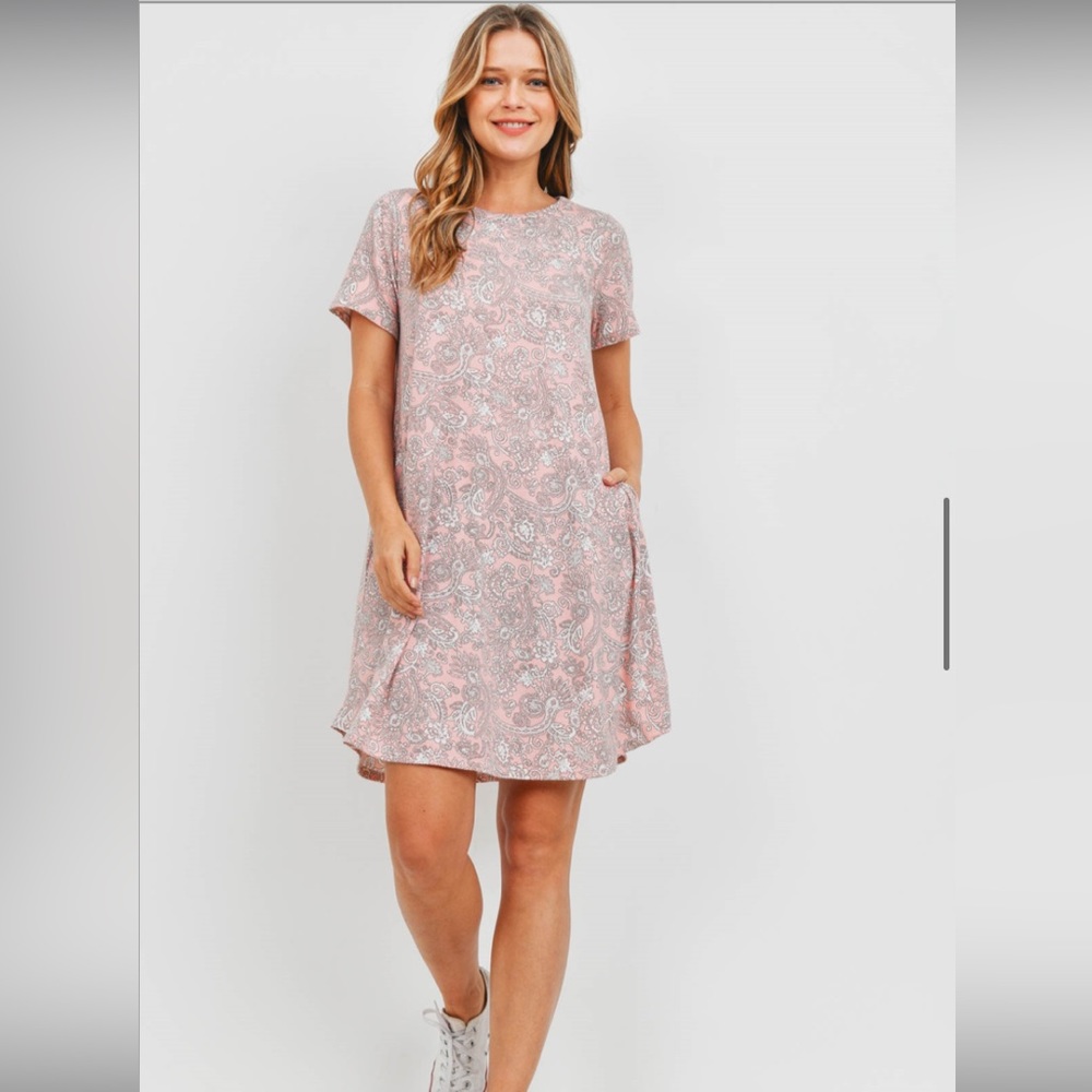 Bungalows Boutique Dress - XL NWT pink - Picture 1 of 9
